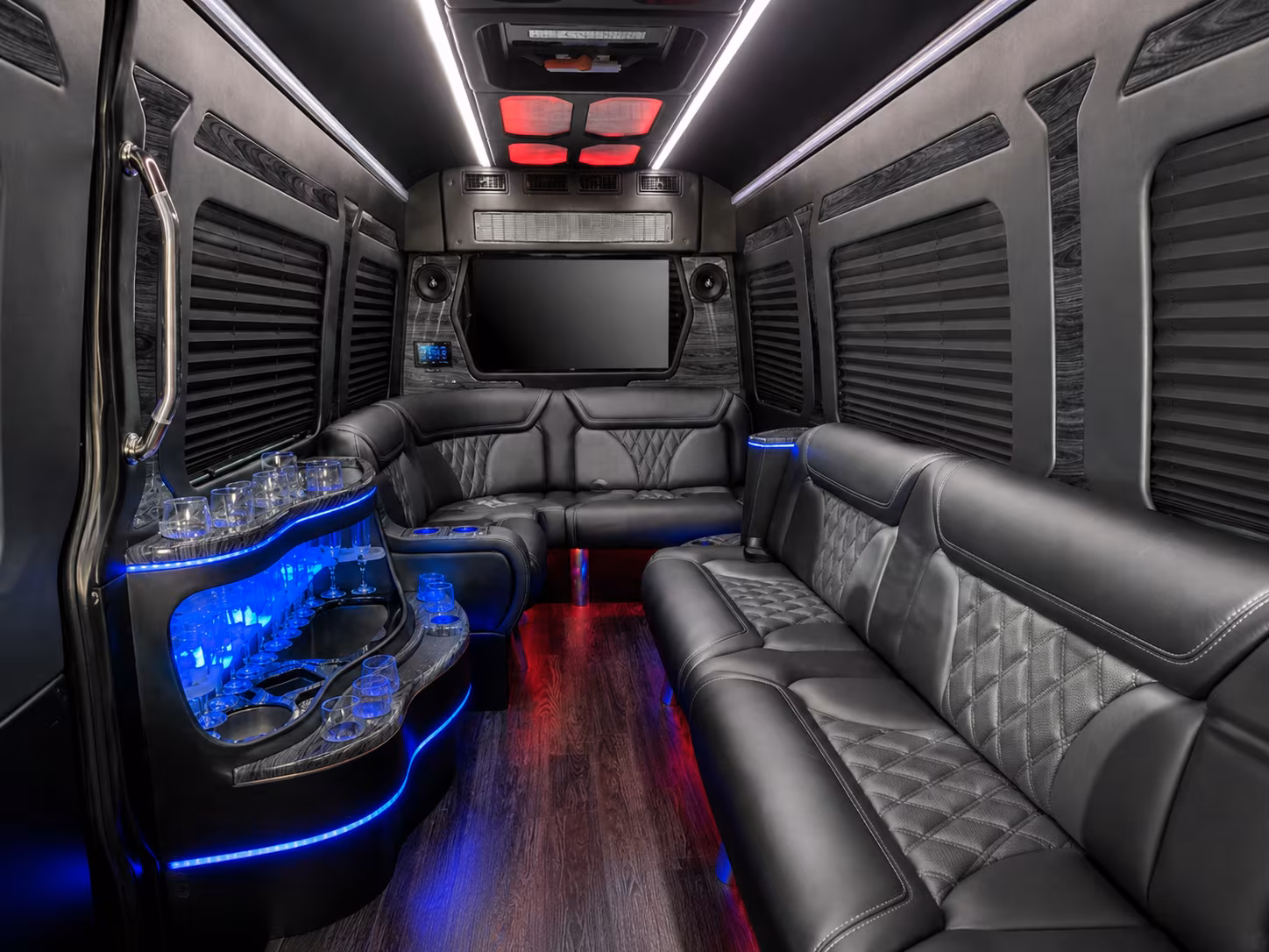 reno 30 passenger party bus interior